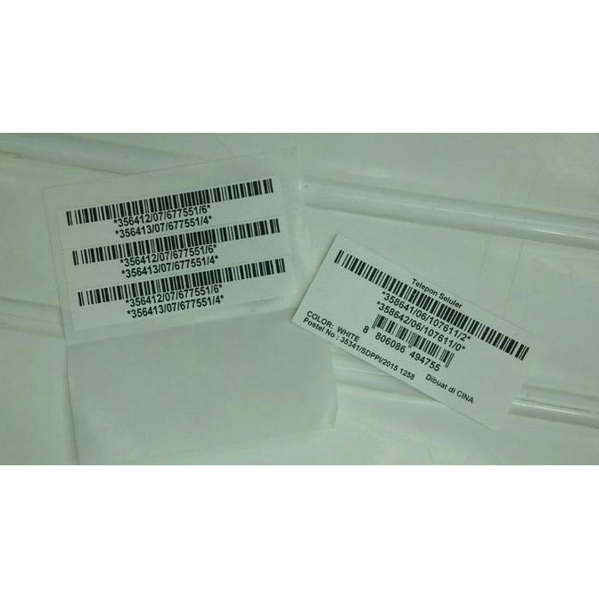 

Produk Unggulan!!! Sticker Imei