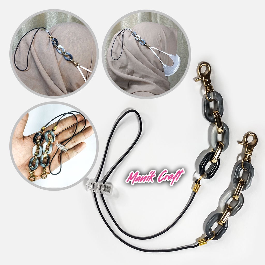 Strap Masker Hijab Tali Masker Hijab Kalung Masker Hijab Konektor Masker Hijab