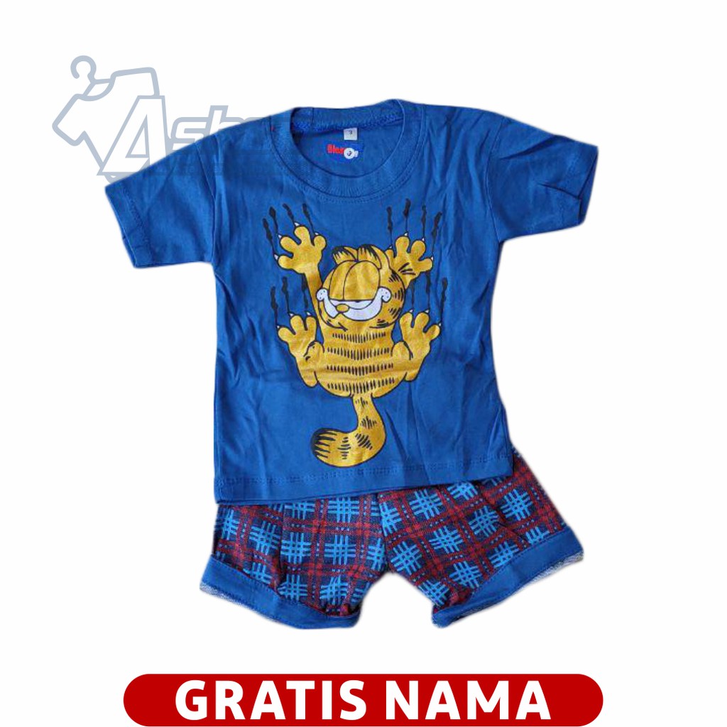 Baju Bayi Motif Garfield 3 sampai 18 bulan