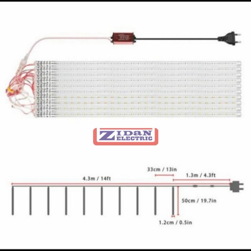 Lampu Hias Meteor Led / Lampu Meteor Led / Lampu Hujan Jatuh 8 10 Batang 50cm