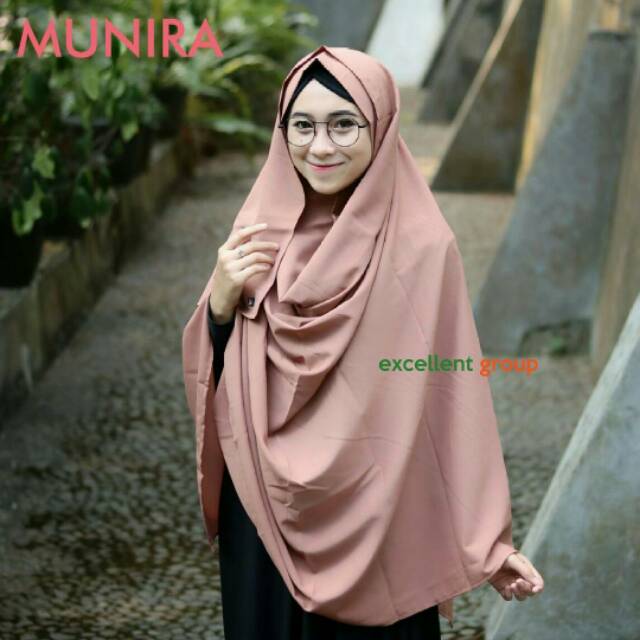 Pashmina Instan Syari Jumbo | MUNIRA MD 24 | diamon crepe | Munira ORIGINAL