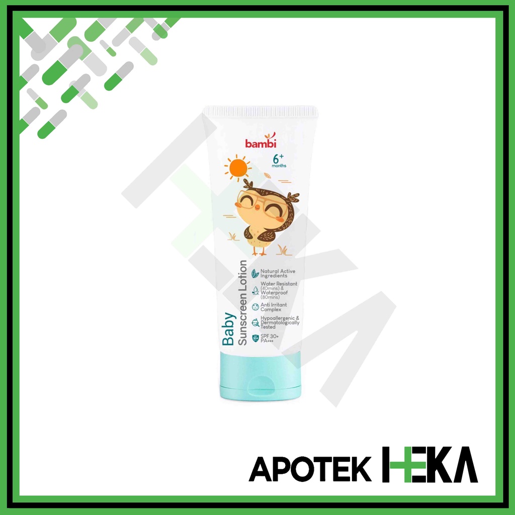 Bambi Baby Sunscreen Lotion 100 ml - Tabir Surya Bayi SPF 30 (SEMARANG)