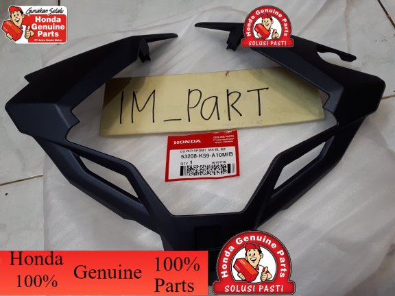 *. 53208-k59-a10mib list cover tebeng spedo meter vario 125 150 led biru dongker