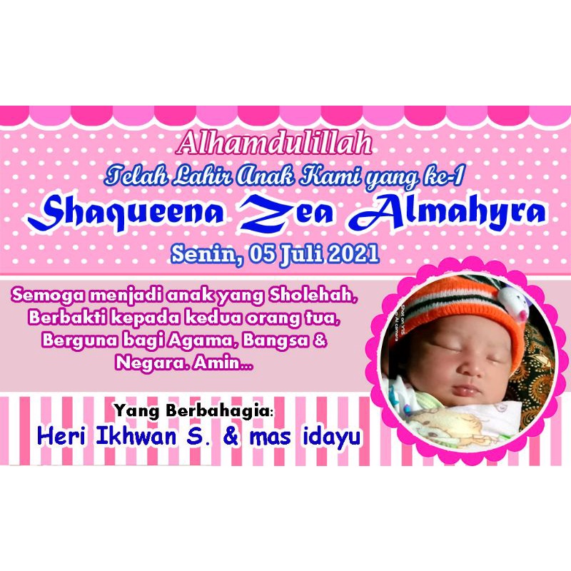 

ISI 25 STIKER/ Stiker Lahiran / Stiker Aqiqah / Stiker nasi kotak