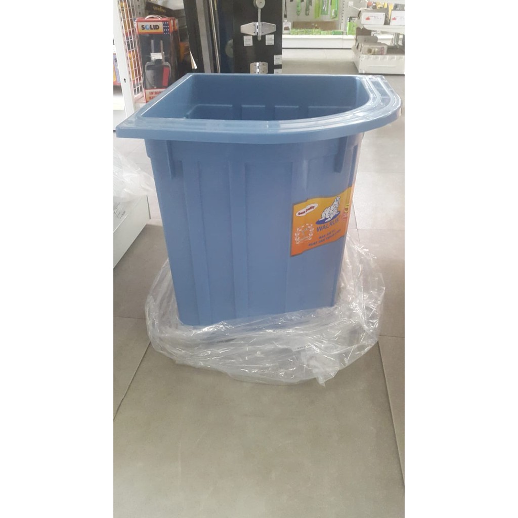 Bak Air/Bak Kamar mandi Walrus Sudut Kamar Mandi Biru 120L