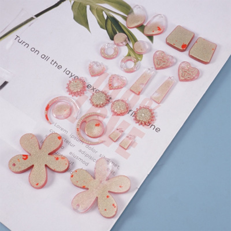 SIY  Earrings Danglers Casting Silicone Mould DIY Pendants Crystal Epoxy Resin Mold