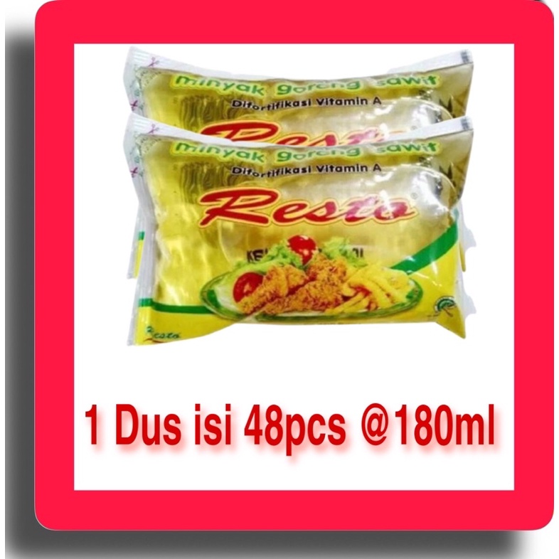Minyak Goreng Resto Bantal 1 Dus 180ml