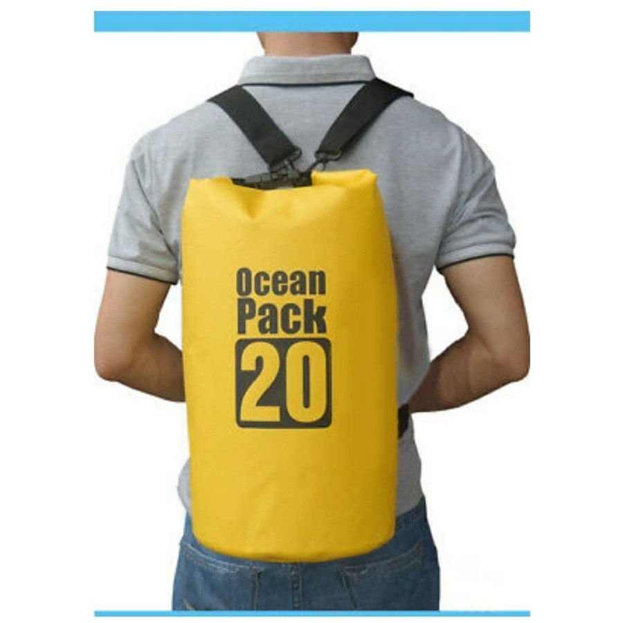 【COD】 Ocean Pack` Dry Bag 20 Liter` DryBag Waterproof 20L` Tas Kantong Anti Air 20 L` Diving Snorkling Renang Hiking Camping Traveling