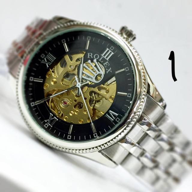 Rolex Medium Chain Skeleton Silver