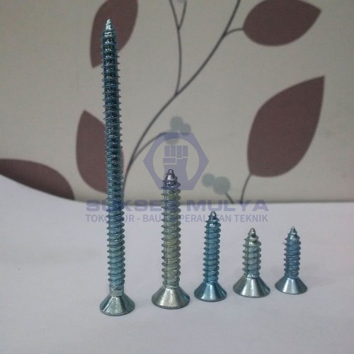 Baut FAB 8x1 Skrup Roofing Baja Ringan Sekrup Isi 100 pcs