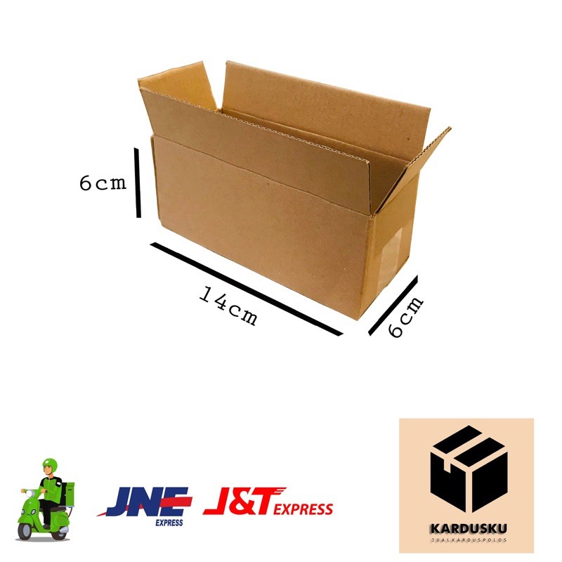 

kardus box polos baru uk 14x6x6 cm
