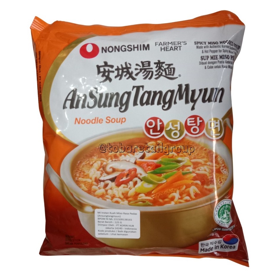 

Nongshim AnSungTangMyun Noodle Sup 125 gr
