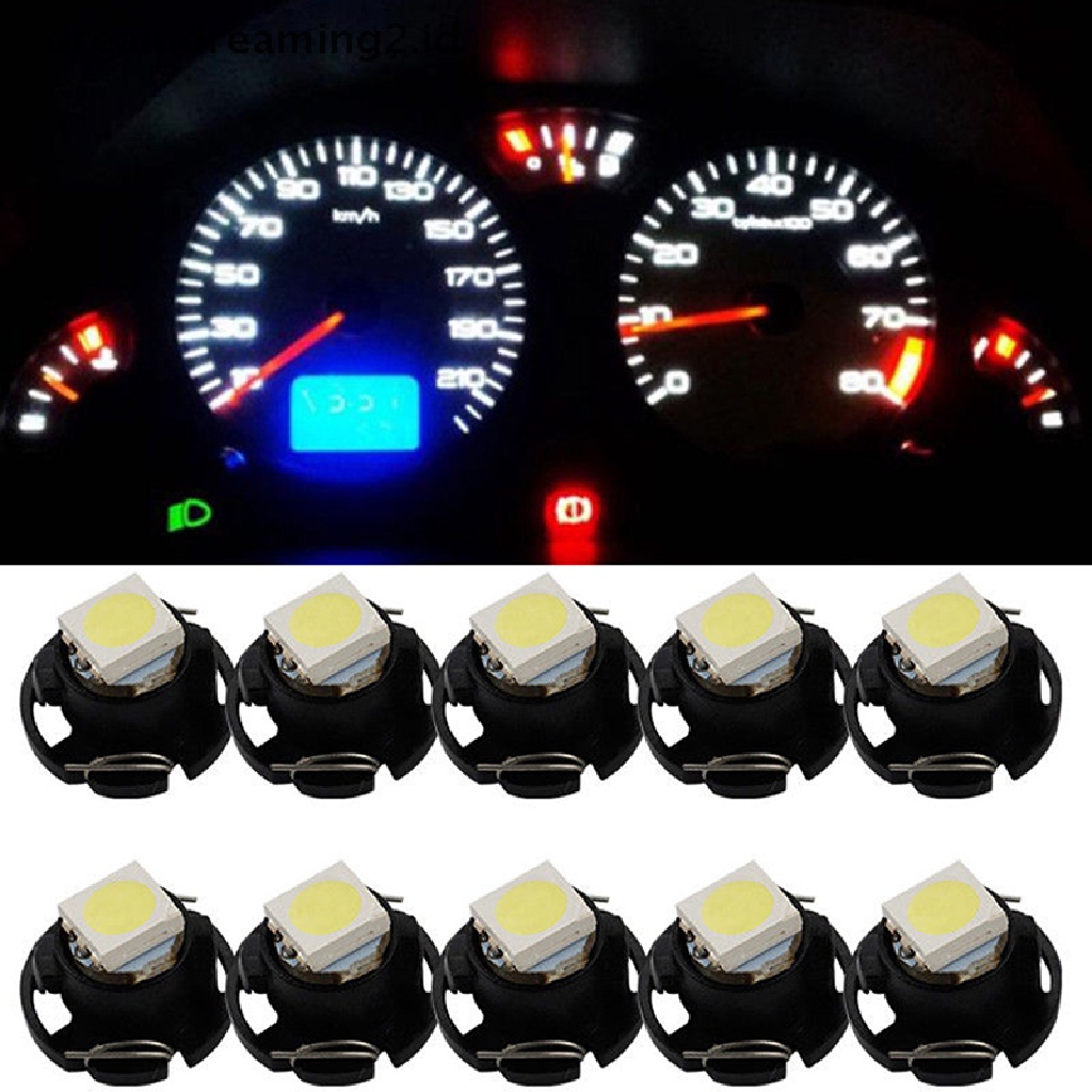 (Hot Style You Like) 10 Pcs Bohlam Lampu Led T3 Smd Neo Wedge Warna Putih Untuk Dashboard Mobil