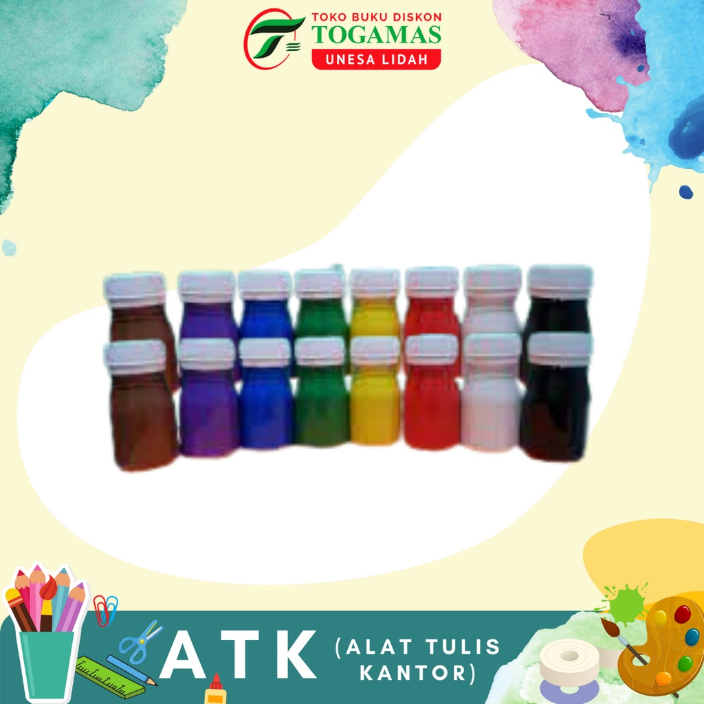 

CAT ACRYLIC KECIL WARNA ATA / READY STOCK