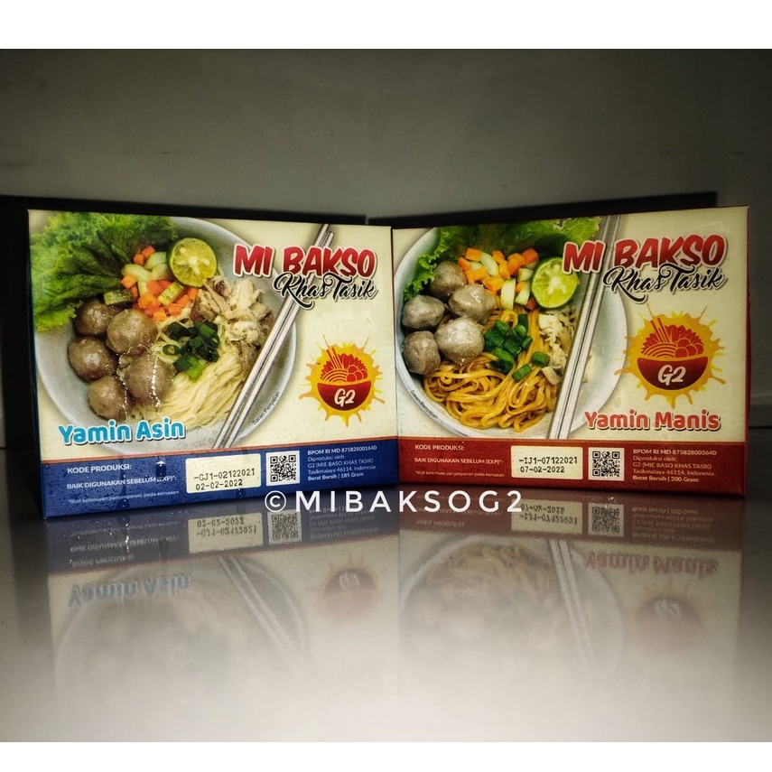 

Mie Bakso khas Tasik G2 / MiBaksoG2 Kemasan Baru BPOM dan HALAL TANPA PENGAWET - READY