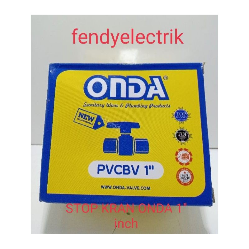 Stop kran air ONDA 1 IN PVCB MURAH MUNTAH