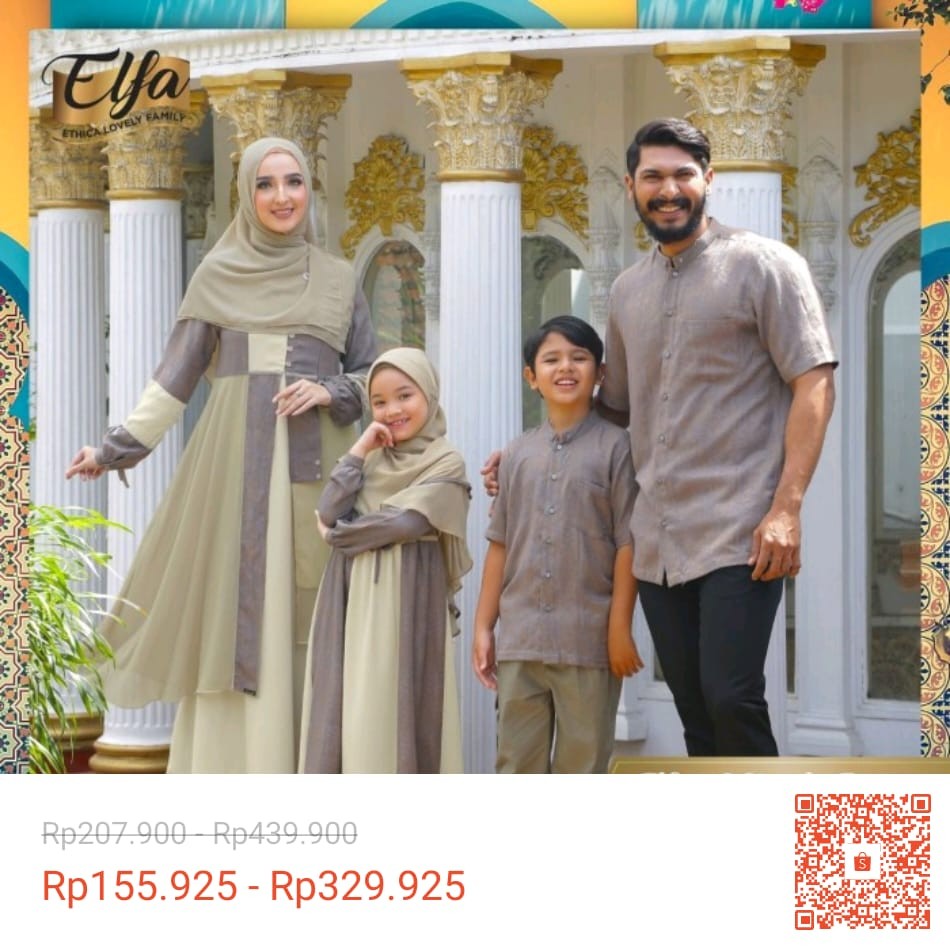 Sarimbit Couple Ethica Original Elfa 178 Simply Taupe