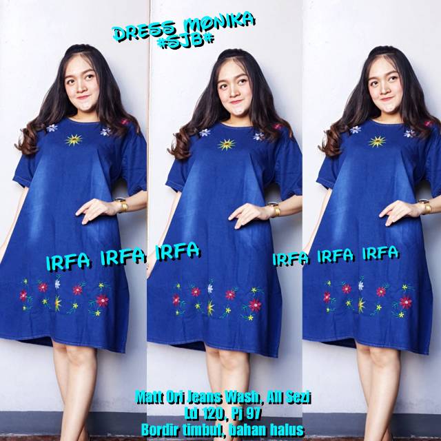 COD+DISK10K DRES PENDEK CASUAL DRESS/CASUAL DRESS JUMBO/DRESS WANITA PENDEK CASUAL DRESS/DRESS JEANS