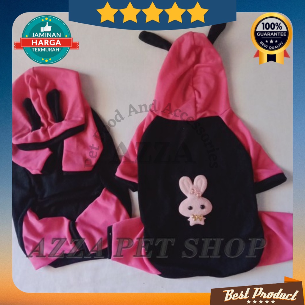 BAJU KUCING LUCU BAJU KUCING MURAH (BAJU KUCING MODEL HOODIE)