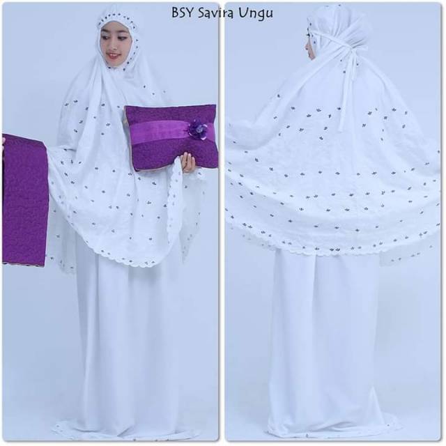 [BISA COD] HASNAHIJABKU - MUKENA TAS PESTA SAVIRA MUKENA DEWASA BORDIR