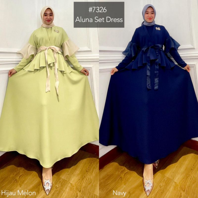 ALUNA SET DRES By MISS KAMI HIJAB