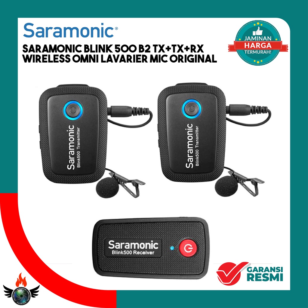Saramonic Blink 500 B2 (2TX+RX) Mini Dual Channel Wireless Mic System