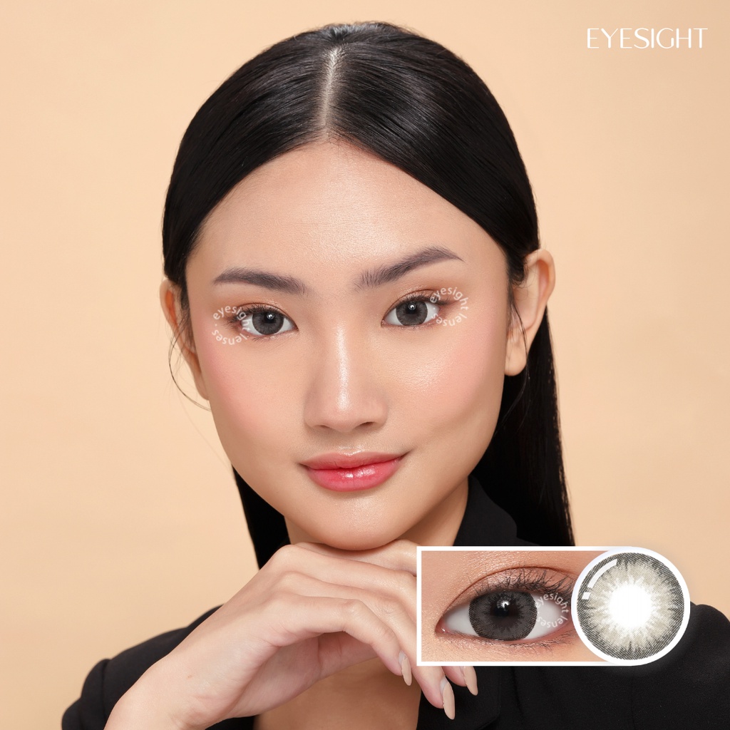 EYESIGHT LENSES  Softlens Princess by EOS - Almond Gray (2pcs/sepasang)