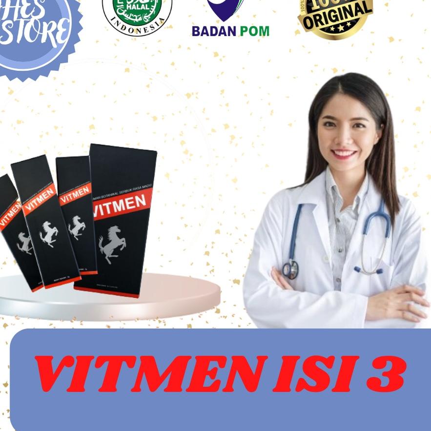 Model baru - VITMEN KEMSAN EKONOMIS ISI 3 ASLI ORIGINAL PENUNJANG PEFORMA PRIA DI ATAS RANJANG .,