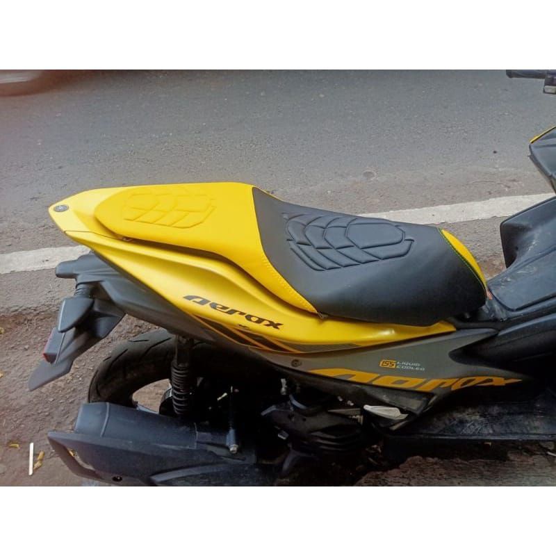 Kulit Jok Motor Beat, Vario, Scoopy, PCX, NMax, Aerox Model Enmore Syntetis Premium