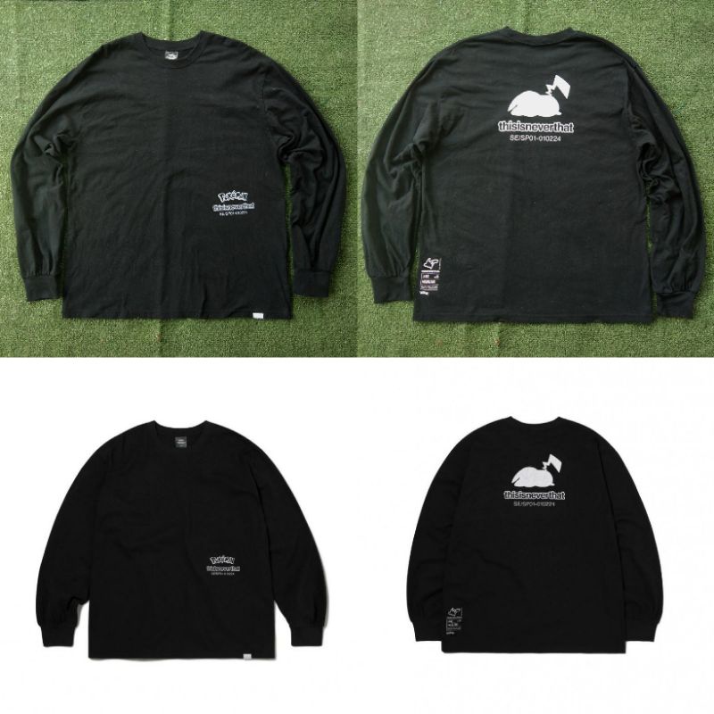 Thisisneverthat x Pokemon Longsleeve Shirt Original Kaos Lengan Panjang Uniqlo Zara H&M Adidas Nike 