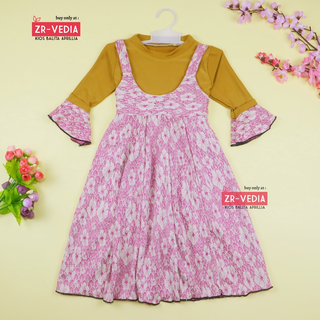 Gamis Aisyah uk 5-6 Tahun [EXPORT] Dres Ngaji Baju Anak Perempuan Murah Gamis Lebaran Panjang Adem