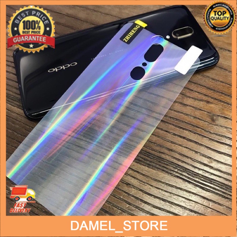garskin skin aurora Rainbow anti gores belakang hp Oppo a5 2020 A9 2020