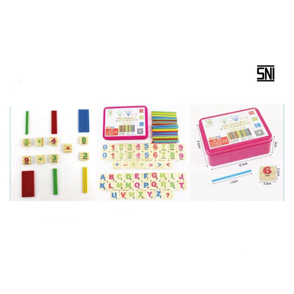 Mainan Anak Counting Stick Metal Box LWQ01 / Mainan Anak - Mainan Edukasi