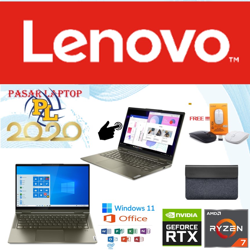 NOTEBOOK LENOVO YOGA SLIM 7 PRO X -14ARH7-82TL000JID R7-6800HS-CE 32GB 1TB SSD RTX3050 4GB 3K TS WIN