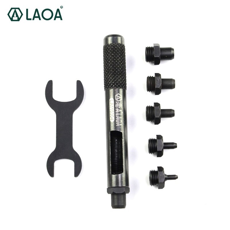 

FREE ONGKIR 1 Set LAOA Mini Belt Punch Tool Leather Hole Punches Hollow Punching