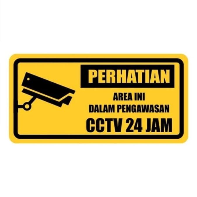 

Open DS] SIGN AKRILIK CCTV UK 15X30CM K3 RAMBU SAFETY PLAT AREA CCTV