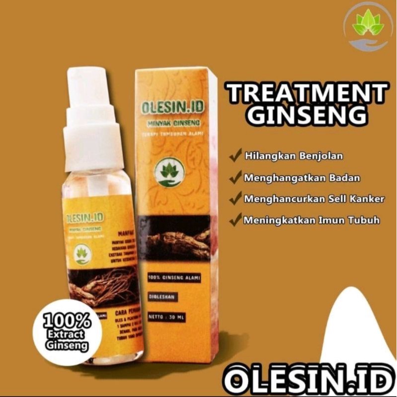 Minyak OLESIN ID Asli Treatment Gingseng Obat Kelenjar Getah Bening Benjolan Ambeien Bisul Original