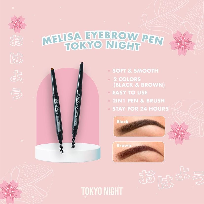 Melisa Pensil Alis Putar / Automatic Eyebrow Pen 2 in 1