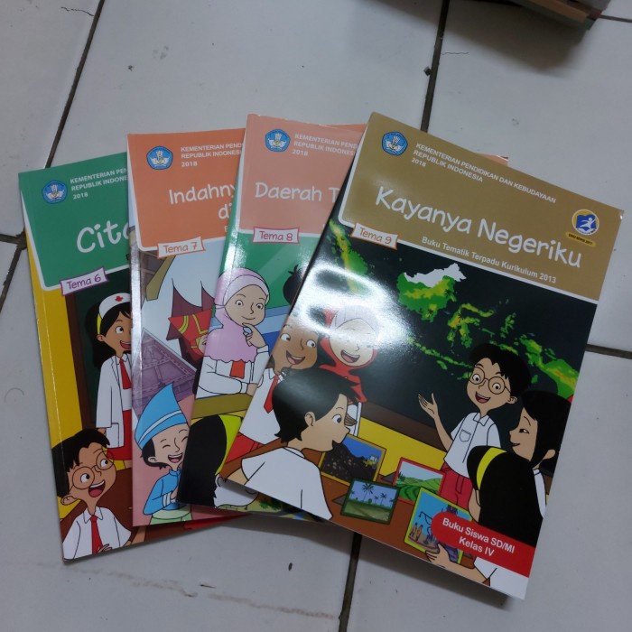 

❤BISA COD❤ Paket Tematik DEPDIKBUD Kelas 4 Semester 2 Tema 6,7,8,9