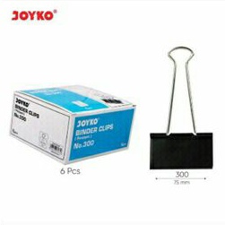 

Binder clip JOYKO 300 (1 pak 6pcs)/penjepit kertas/jepit kertas