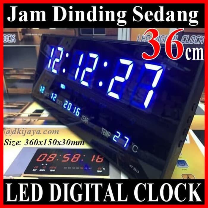 XY3615 JAM LED 36 CM DINDING MEJA DIGITAL CLOCK WALL FLAT XY 3615