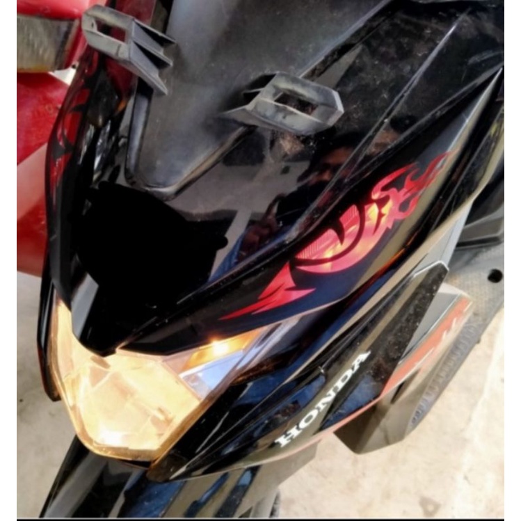 Stiker lampu motor beat FI 2016 alis saja
