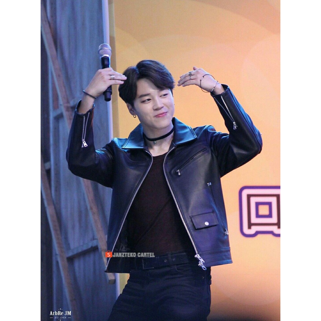 JNK x JIMIN - Jaket Kulit Sintetis Jimin BTS Army Leather Jacket Premium Original Import Pria Wanita Slimfit Elegan Rock N Roll Crop Tanpa Sabuk Cowok Laki Laki Anak Muda Remaja Dewasa Casual Trendy Acara Pesta Artis Dancer KPOP Selebgram Boyband Korea