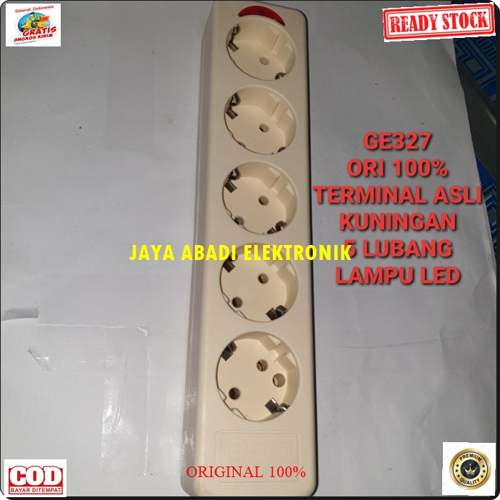 G327 ORIGINAL TERMINAL 5 LUBANG SOCKET LAMPU LED COLOKAN LISTRIK STEKER SETRUM PITING KEPITING STOP KONTAK LOYAL TERMINAL CABANG PENAMBAH KUNINGAN TEMBOK DINDING LAMPU ELEKTRONIK LAMPU ORIGIN KULKAS G327   ORIGINAL COLOKAN LISTIK stop kontak Terminal kuni