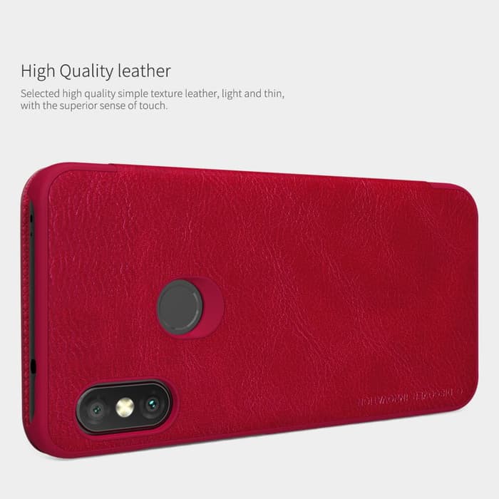 Flip Cover Xiaomi Redmi 6 Pro Nillkin Qin Leather Flip Hard Case Original