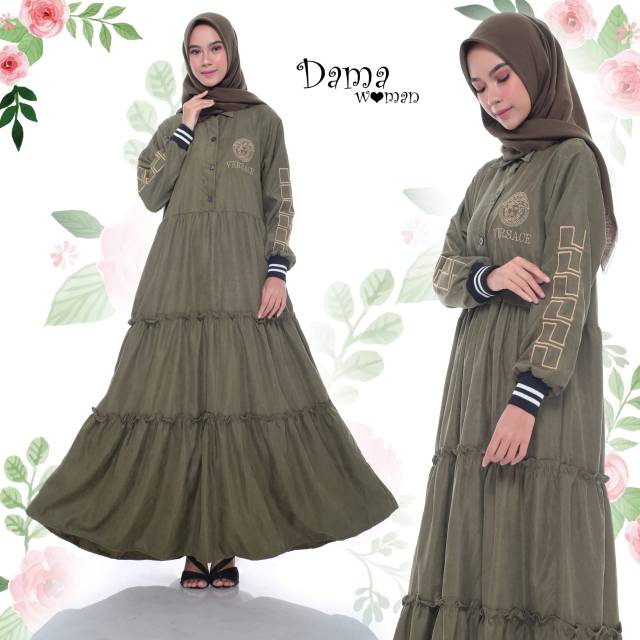 Gamis baby corduroy bordir
