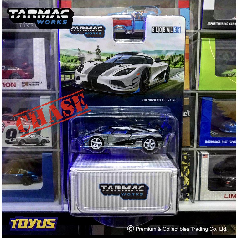Tarmac Works - KOENIGSEGG AGERA RS BLUE WHITE CHASE