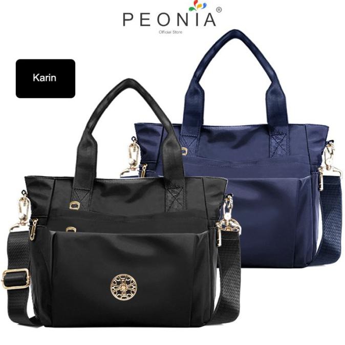 Peonia Tas Selempang Wanita Tote Bag Import Crossbody Korea - Karin