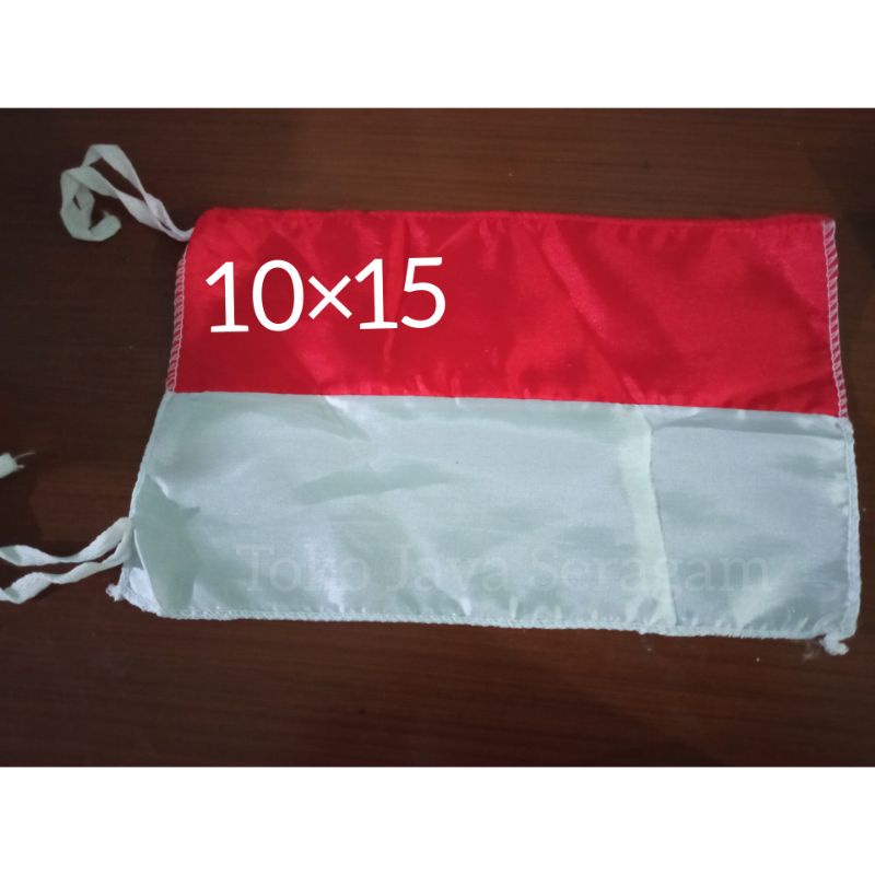Bendera Merah Putih 10x15 Satin Motor Mobil Pawai Upacara Indonesia