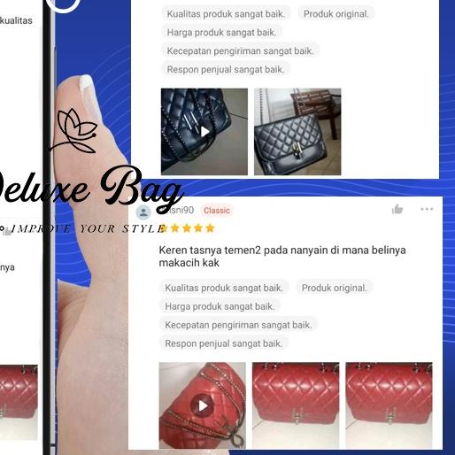 ✧ Tas Selempang Wanita Rantai Import Premium Bahu Jalan Selempang Tas Mewah Tas Selebgram Handback W